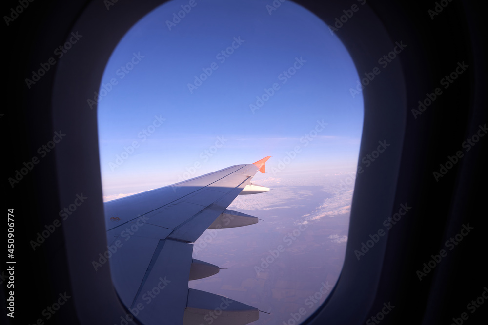 beautiful view from the airplane window. beautiful view from the airplane window.