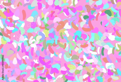 Light Multicolor, Rainbow vector texture with random forms.