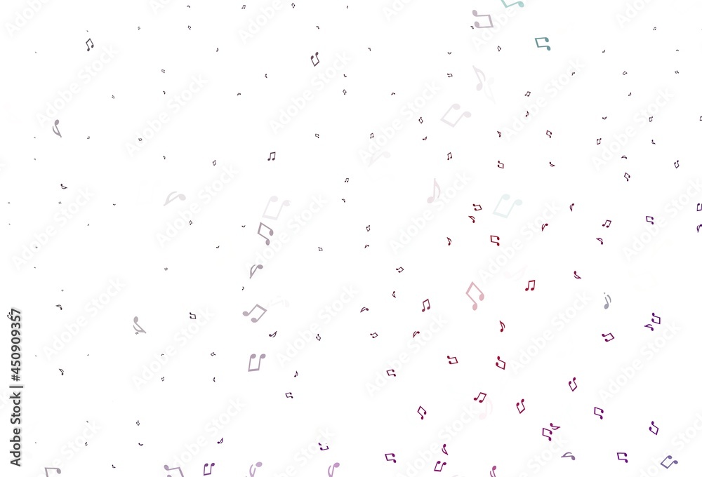 Light Purple vector backdrop with music notes.