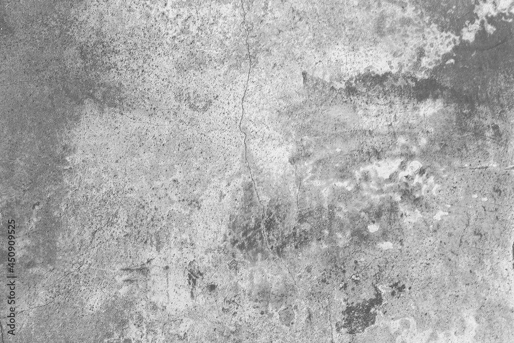 Black white Light painted cement grunge wall texture background