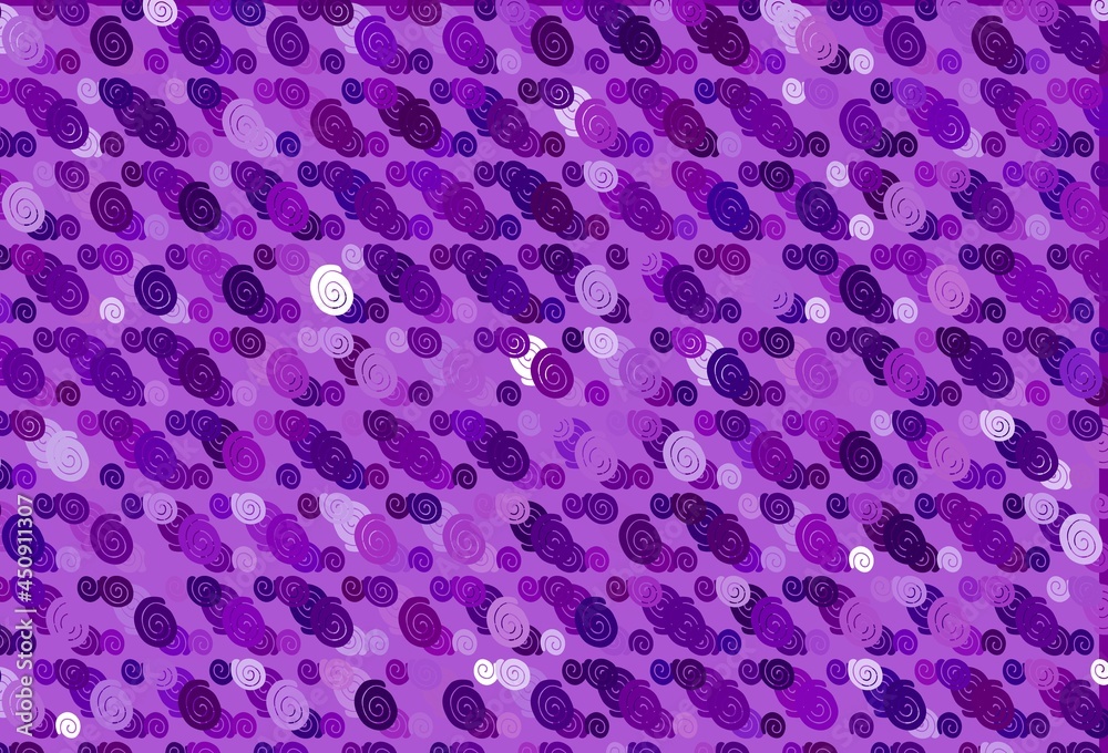 Light Purple vector template with bent ribbons. Light Purple vector template with bent ribbons.