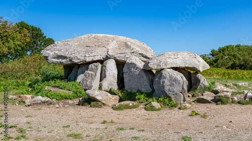 Εκτύπωση καμβά Ile-aux-Moines in the Morbihan gulf, the dolmen of Penhap