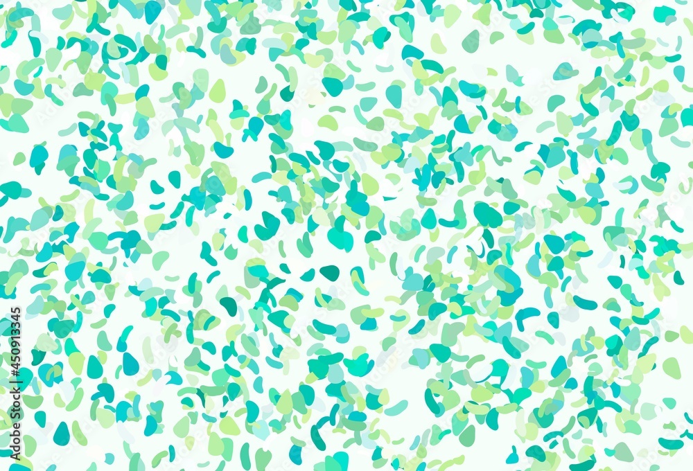 Light green, yellow vector template with memphis shapes.