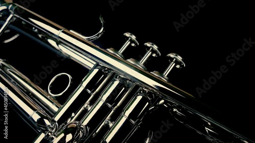 Trumpet In Jazz Club Moving Shot photo