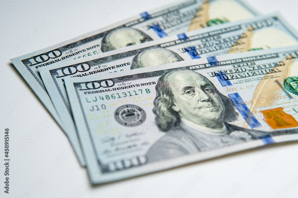 Cash dollars bills isolated money finance Cash dollars bills isolated money finance