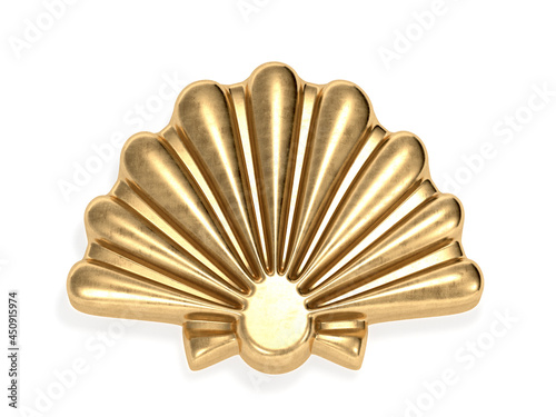 Sea shell logo 3d rendering