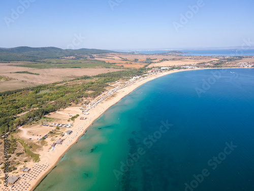 Aerial view of Gradina (Garden) Beach near town of Sozopol, Bulgaria © Stoyan Haytov