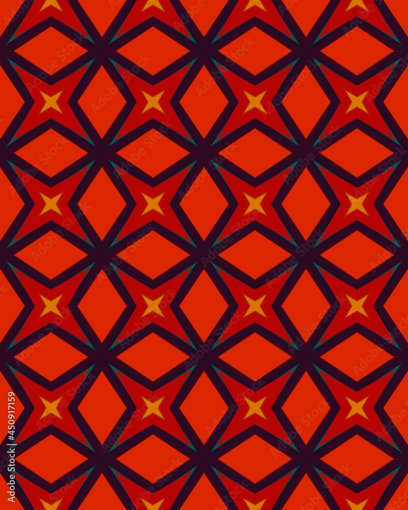 Vertical red background with patterned shapes Vertical red background with patterned shapes