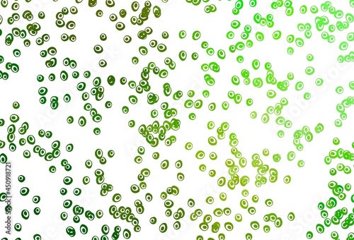 Light Green vector backdrop with dots.