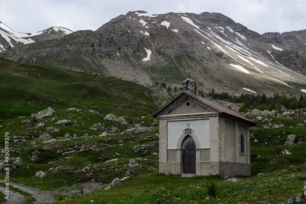 Little chapel in the French Alps