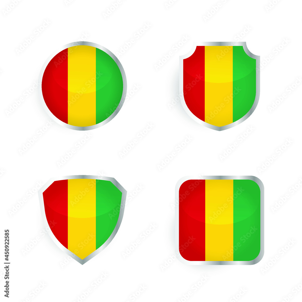 Fototapeta premium Guinea Country Badge and Label Collection