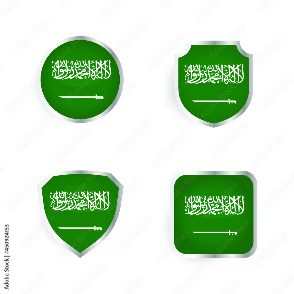 Saudi Arabia Country Badge and Label Collection Saudi Arabia Country Badge and Label Collection