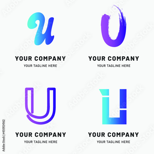 Creative Gradient U Logo Collection