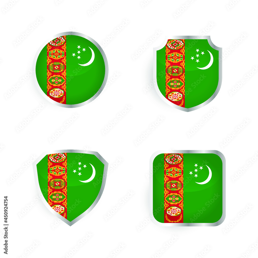 Turkmenistan Country Badge and Label Collection Turkmenistan Country Badge and Label Collection