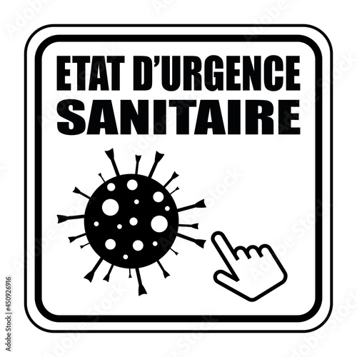 Logo état d'urgence sanitaire.