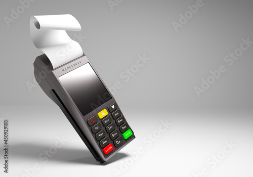 Payment terminal with check...