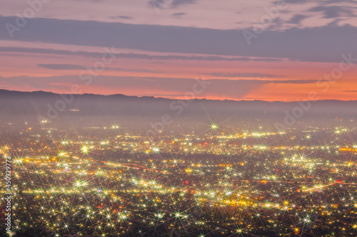 San Jose Landscape at Sunset