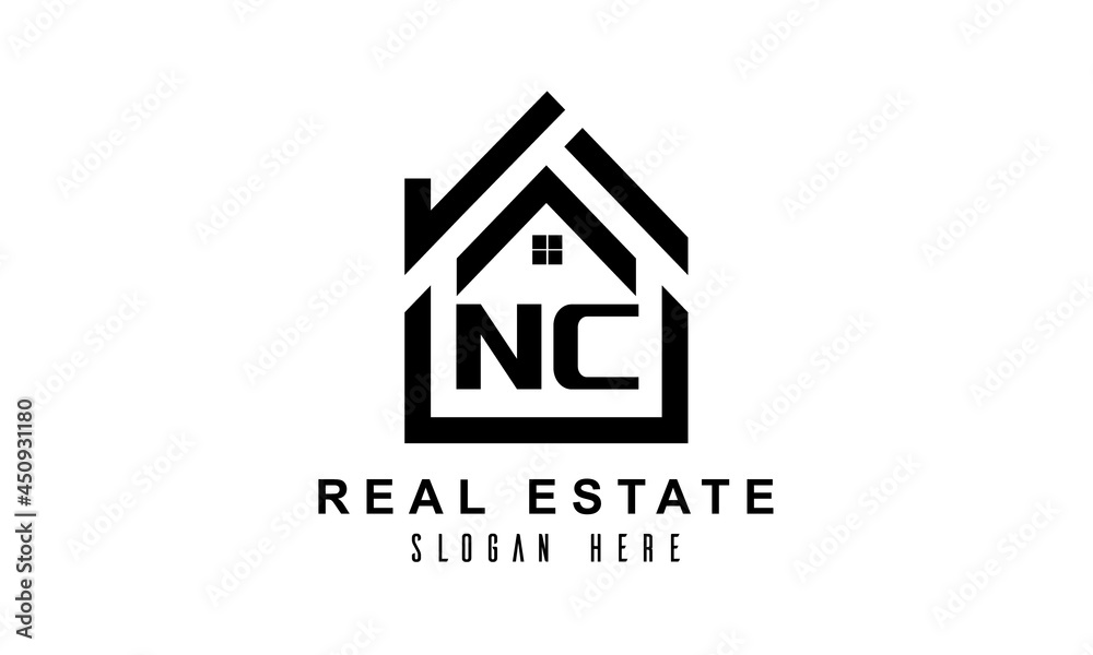 NC real estate house latter logo