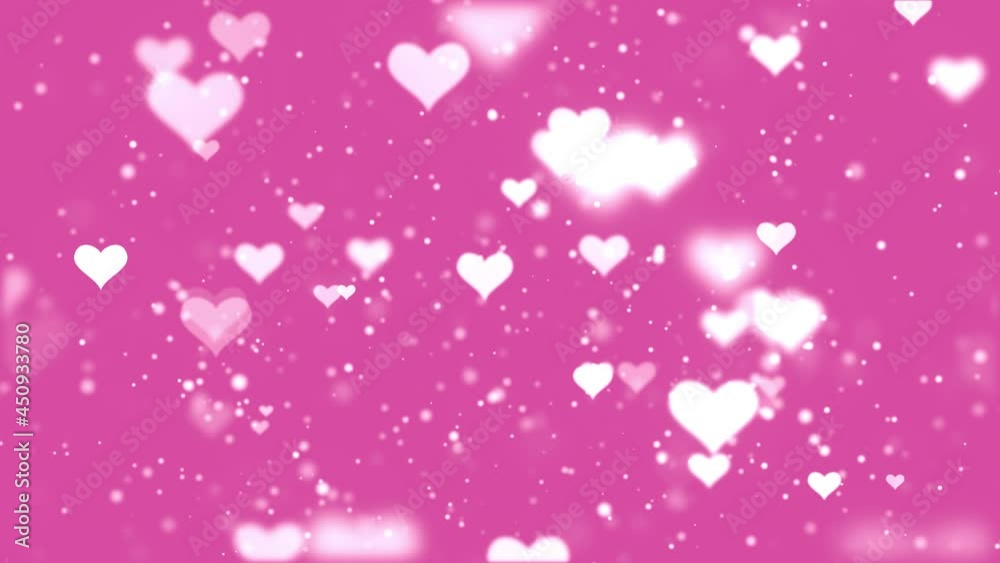Loopable: Abstract white love hearts animation on magenta background for Valentine's day, mothers day, wedding anniversary. Loopable: Abstract white love hearts animation on magenta background for Valentine's day, mothers day, wedding anniversary.