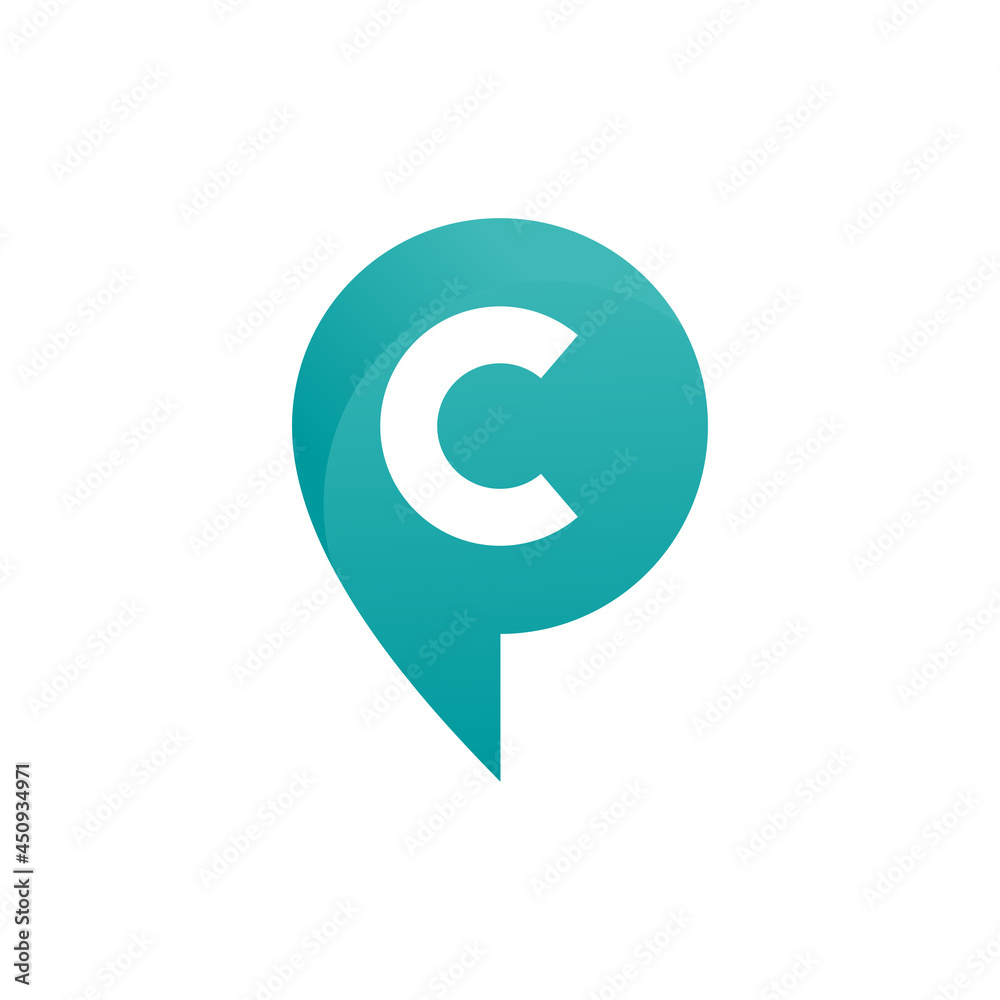 consulting logo icon vector with c letter