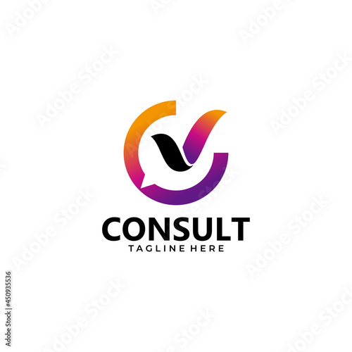 consulting logo icon vector isolated