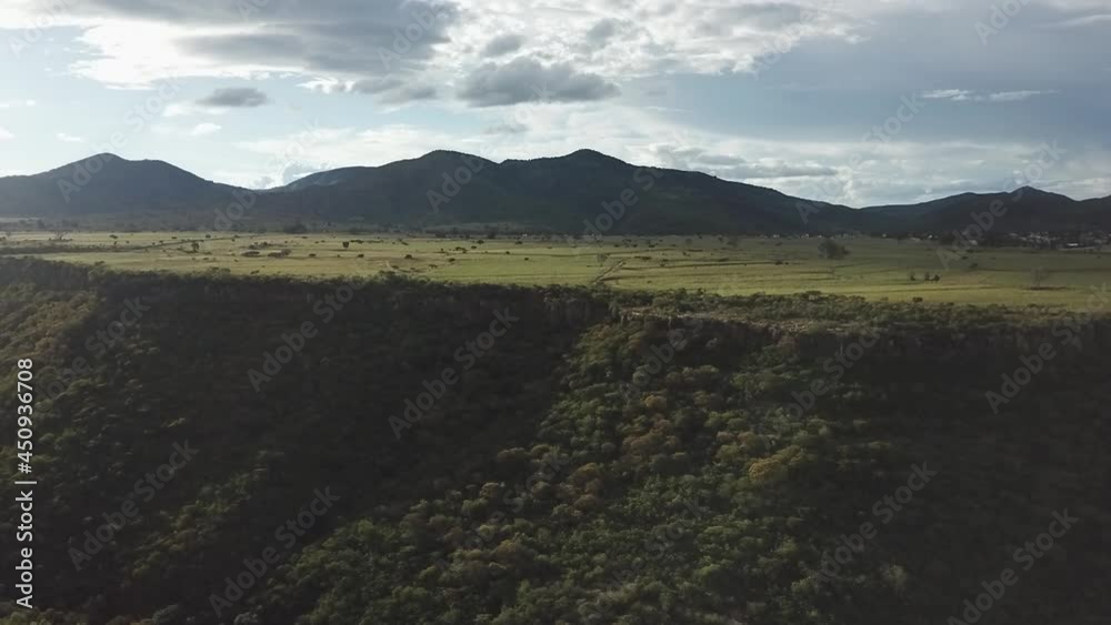paneo de valle en amealco landscape Nubes arboles verdes
