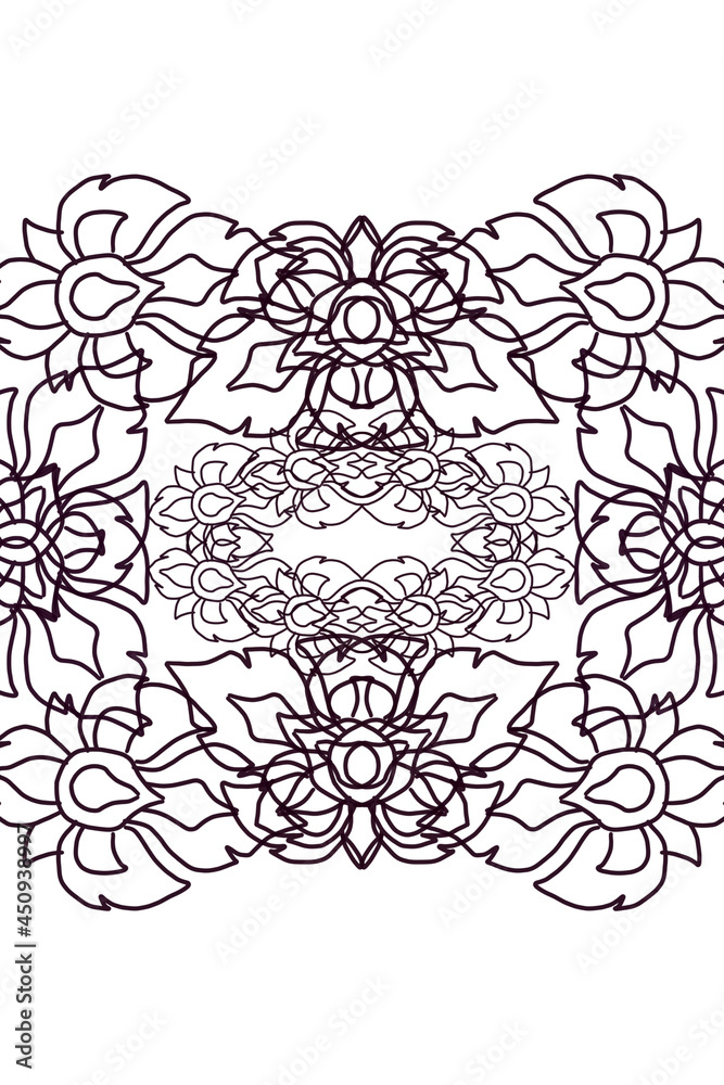 abstract floral frame abstract floral frame