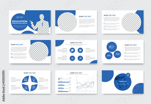 Education or learning Powepoint presentation template. Presentation slide template or university Presentation layout design