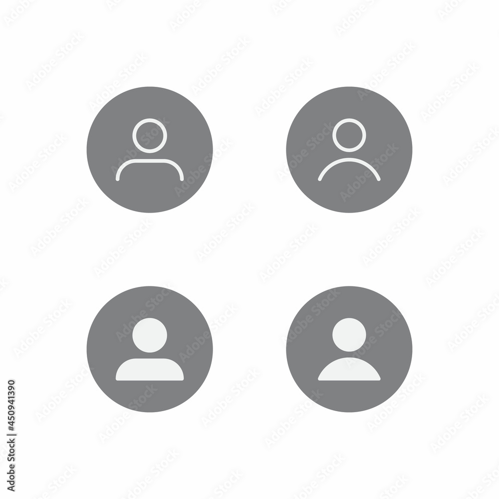 Default Avatar Profile Photo Icon Vector of Social Media User Default Avatar Profile Photo Icon Vector of Social Media User