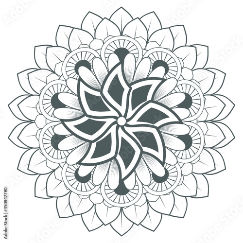 Printable Doodle flowers in monochrome for coloring page  cover  wedding invitation  greeting card  wall art isolated on white background. Hand drawn sketch for adult anti stress coloring page.