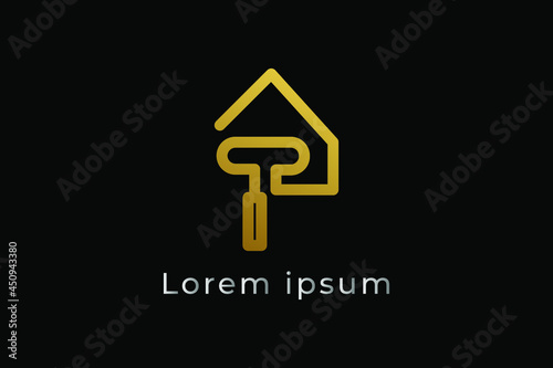 House Renovation Logo Template. illustration Vector Graphic