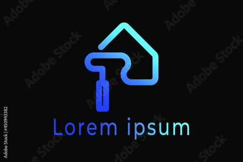 House Renovation Logo Template. illustration Vector Graphic