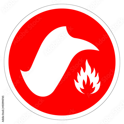 Fire Blanket Symbol Sign, Vector Illustration, Isolate On White Background Label. EPS10