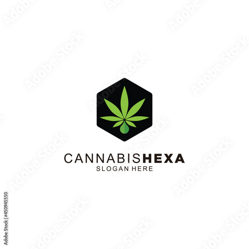   Inspiration symbol logo icon cannabis box design oil drop medicine healthy template.