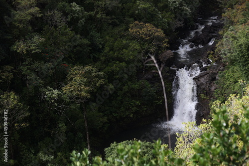 Waterfalls  waves and Volcanic Rocks in Maui  Hawaii