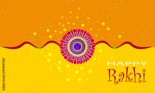 Indian festival "raksha bandhan" vector illustration. 