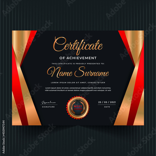 Certificate of appreciation award template for multipurpose use design