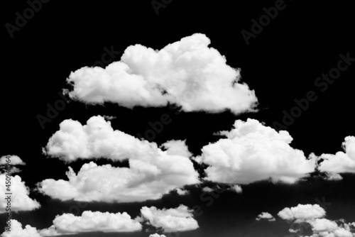 Black and whited cloudscape, Isolated cloudscape