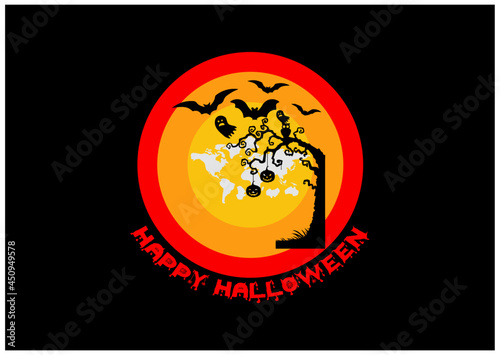 Happy Halloween Logo and Icon Design Template5