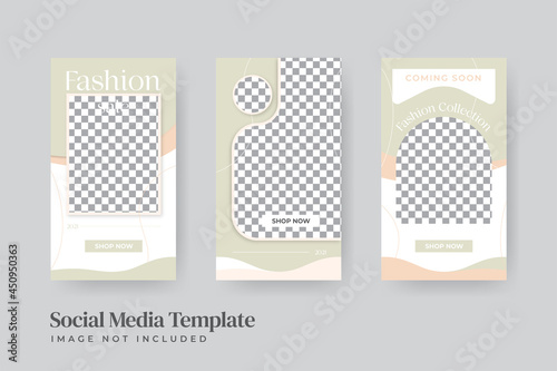 Minimalist instastory fashion sale social media post template