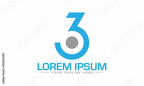 The best Design of 360 number logo Design creative and modern minimalist