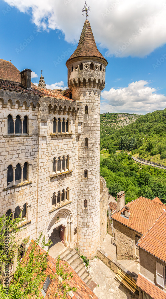View at the Tower above the Holy Door in Rocamadour - France