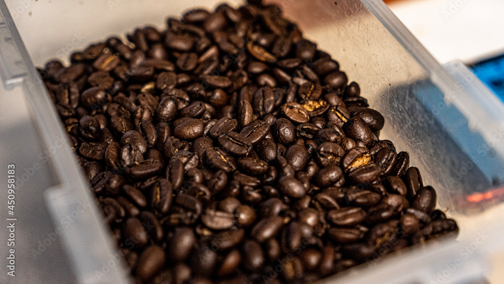 Fototapeta premium coffee beans in a cup