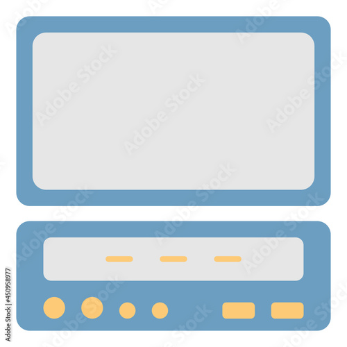 stereo and screen
