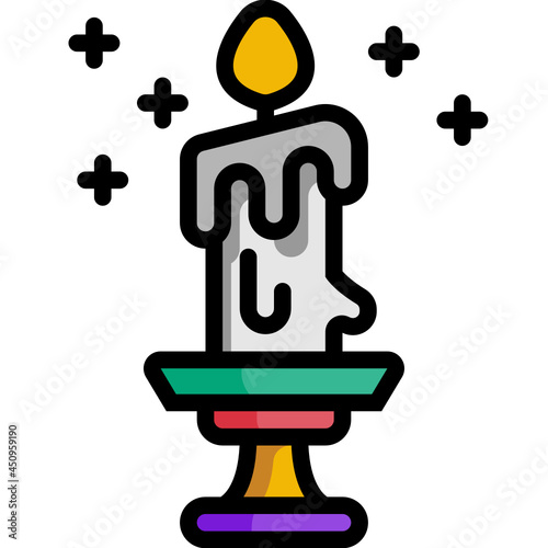 candle line icon
