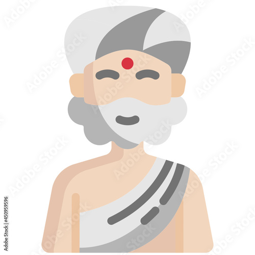 guru flat icon