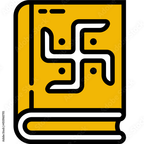book one color icon