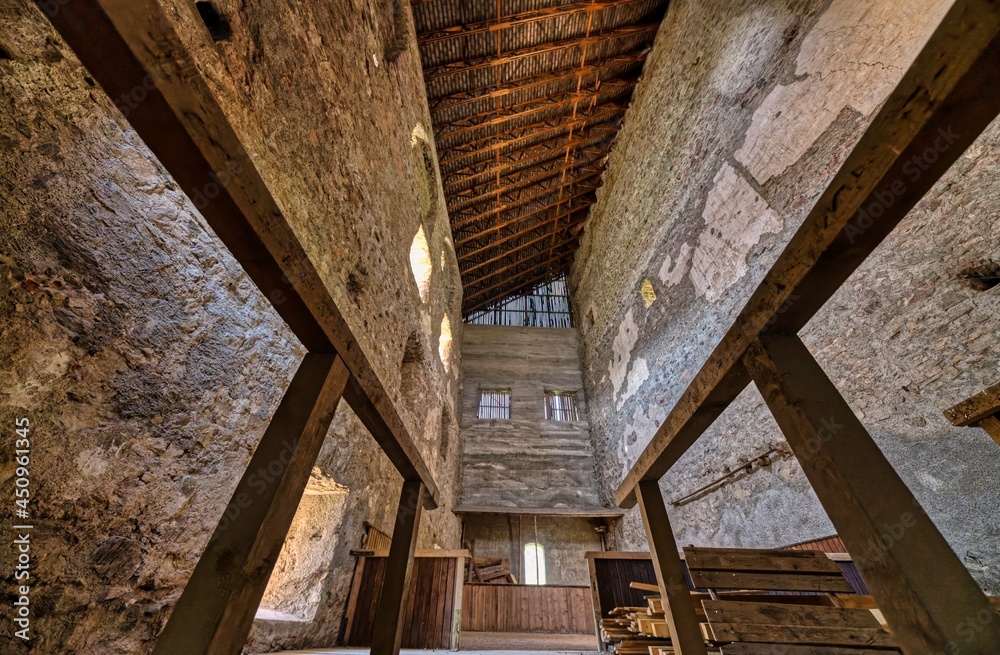 Fototapeta premium inside castle ruin Frauenburg