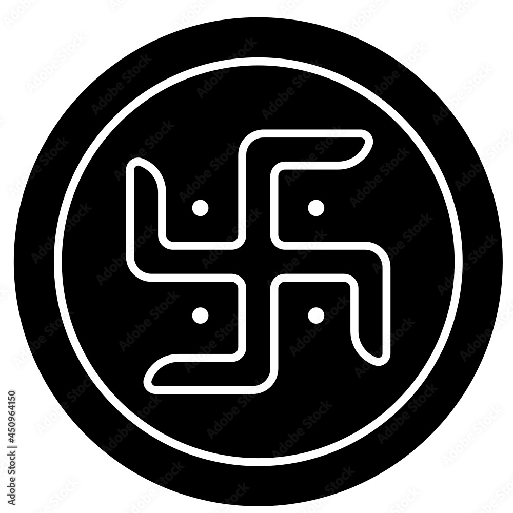 hindu solid icon