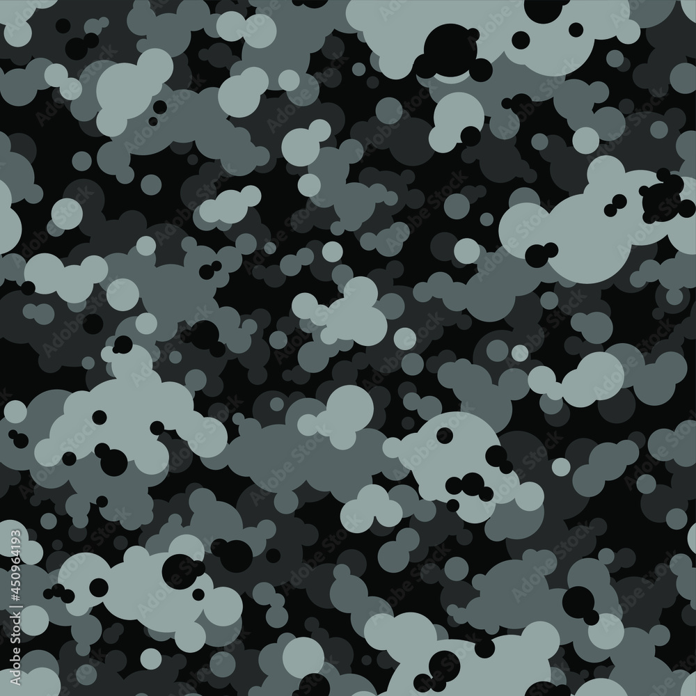 Camouflage texture seamless pattern. Abstract modern endless camo